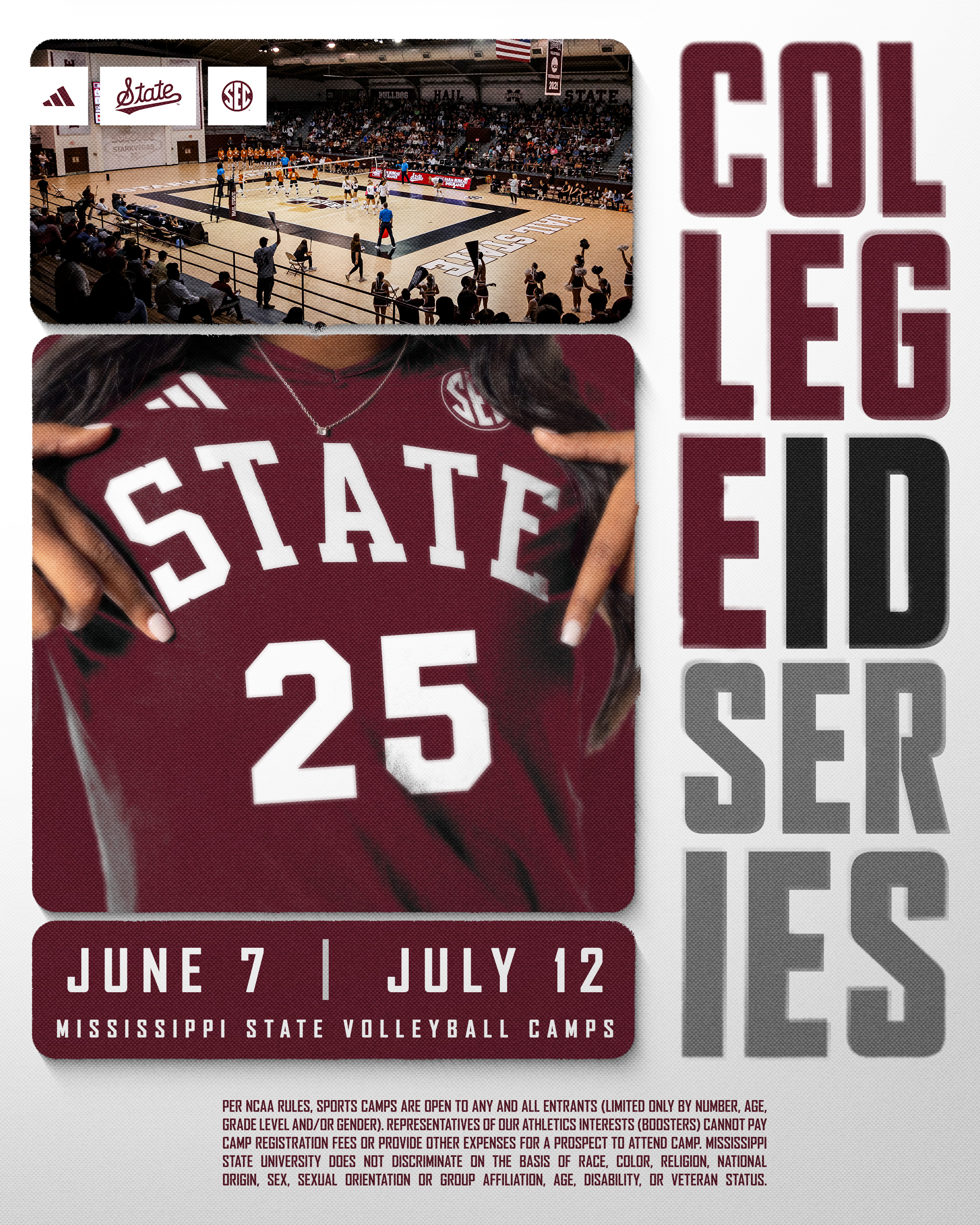 Volleyball college ID series graphic design