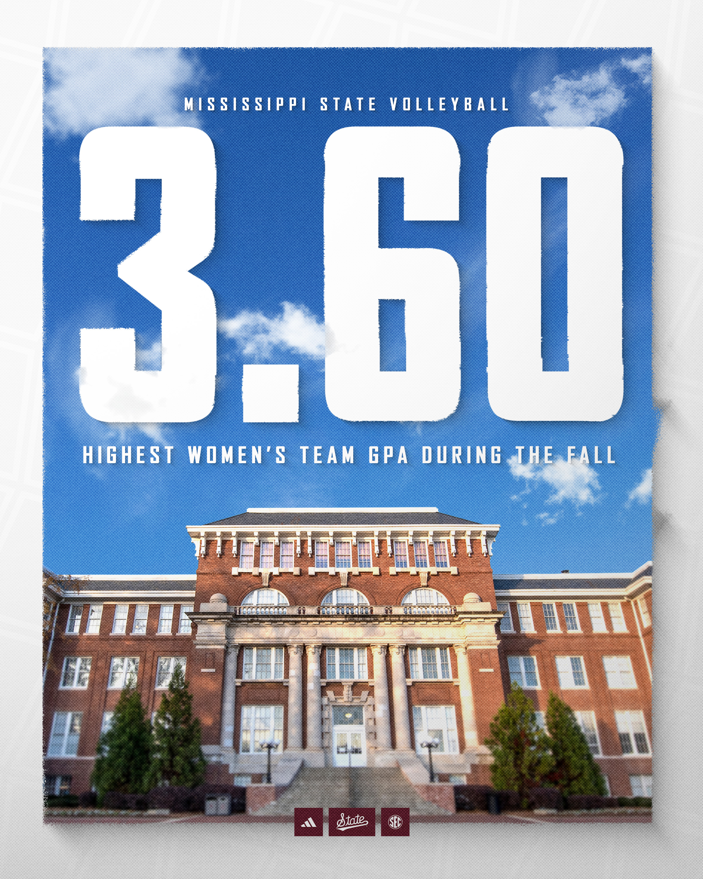 Volleyball Fall GPA series graphic design