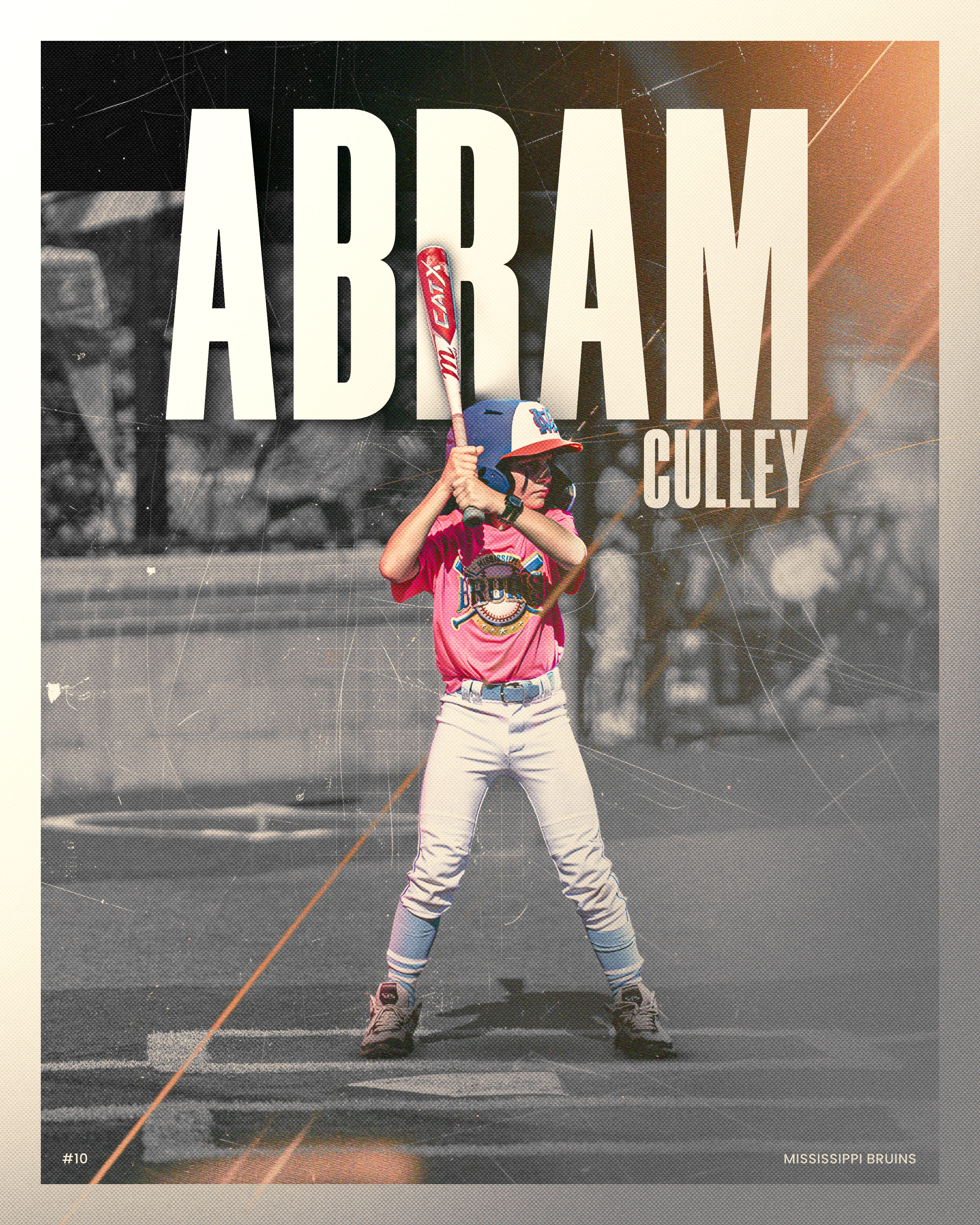 Abram Culley athlete graphic design