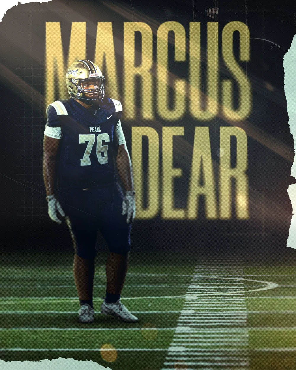 Marcus Dear athlete graphic design