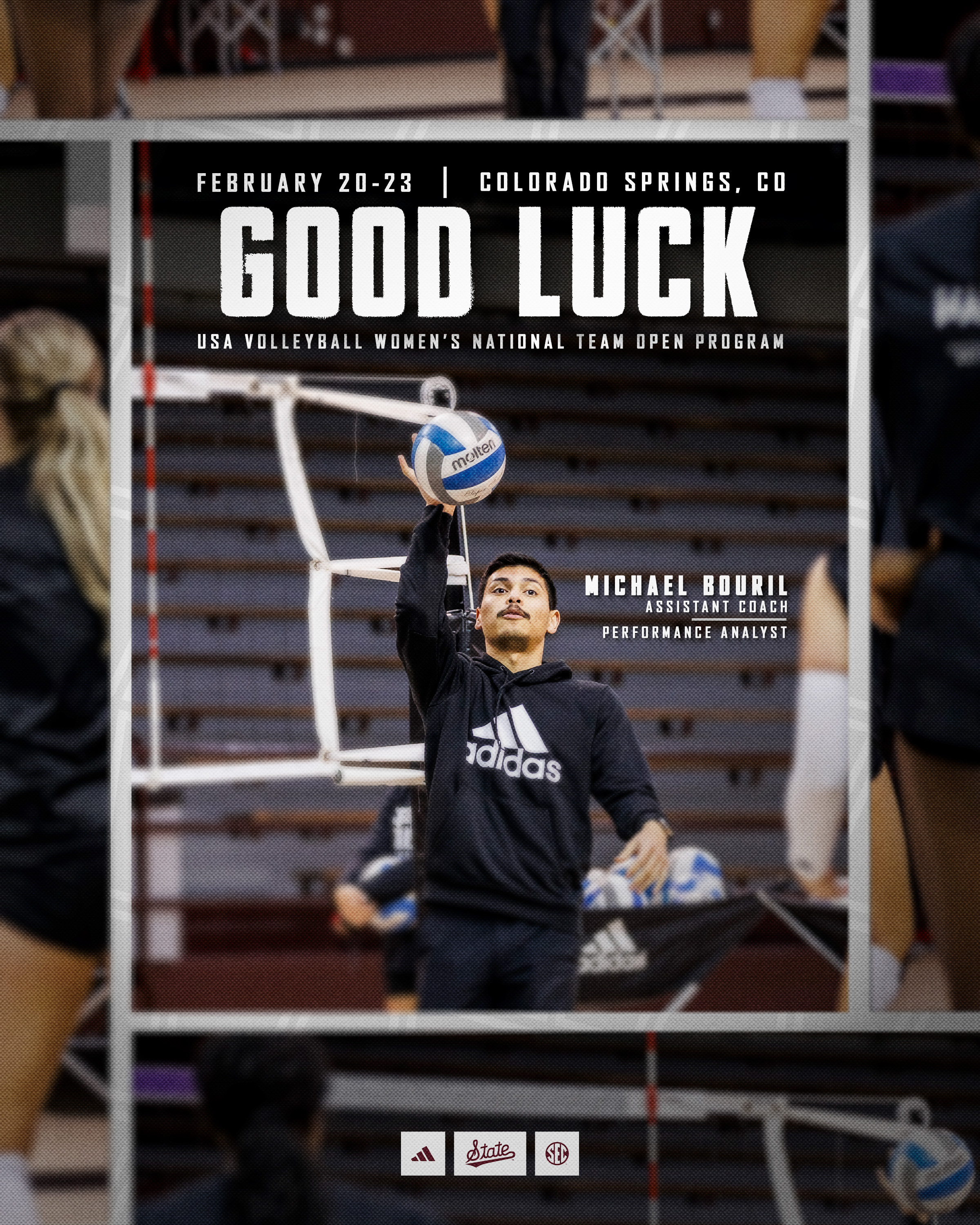 Michael Bouril USA Volleyball graphic design