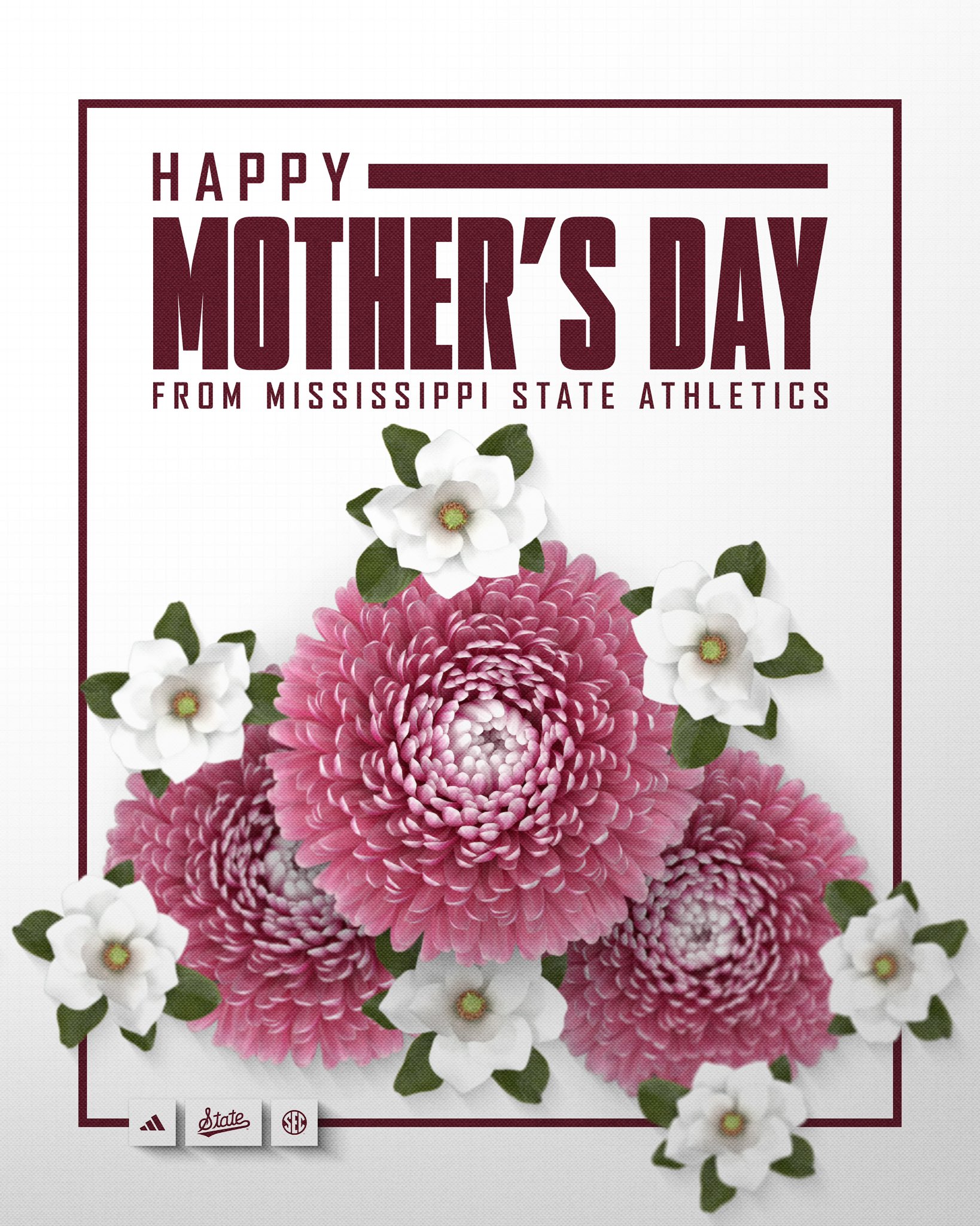 Mother's Day sports social media graphic