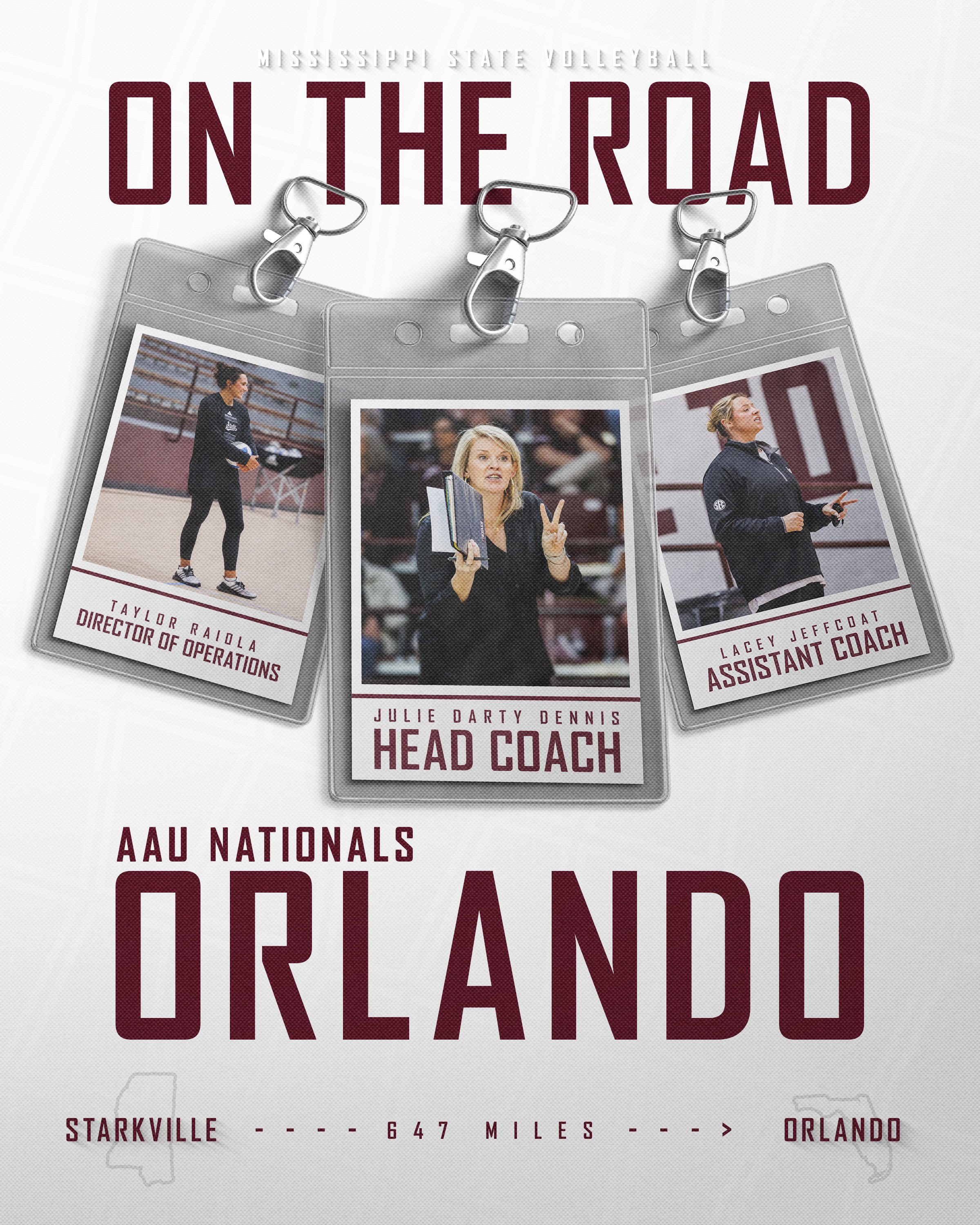 On the Road volleyball series graphic design