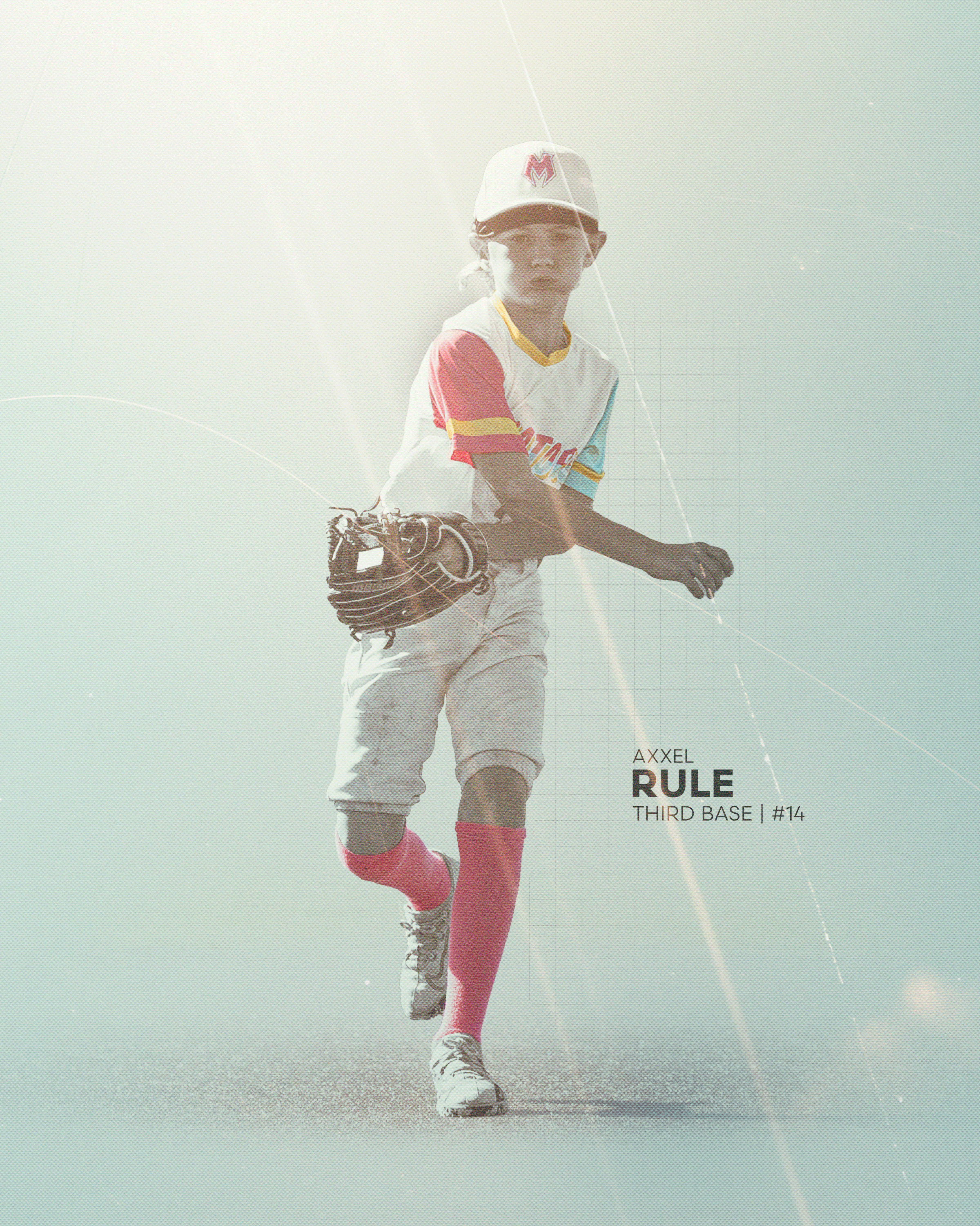 Rule athlete player poster graphic