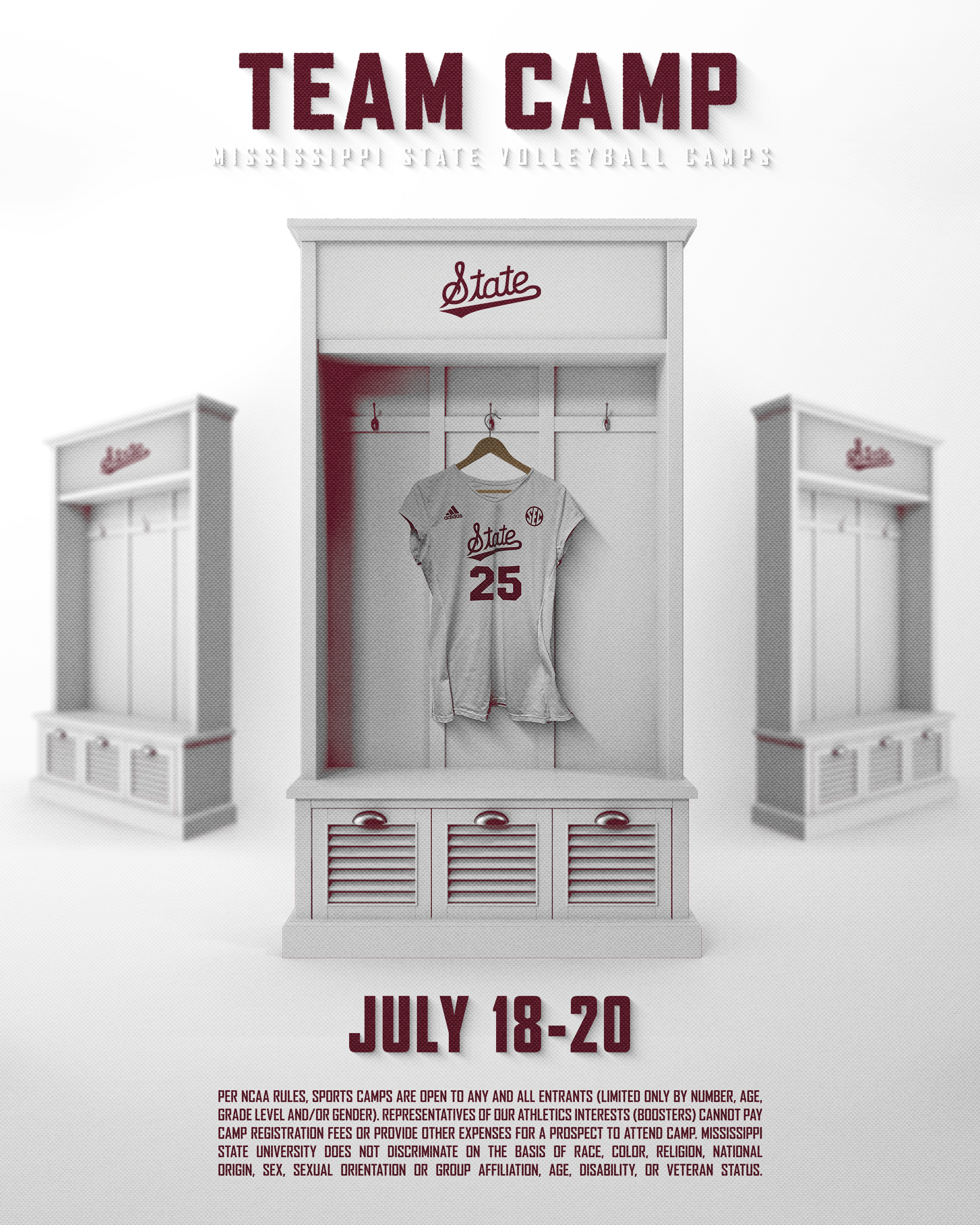 Volleyball team camp graphic design