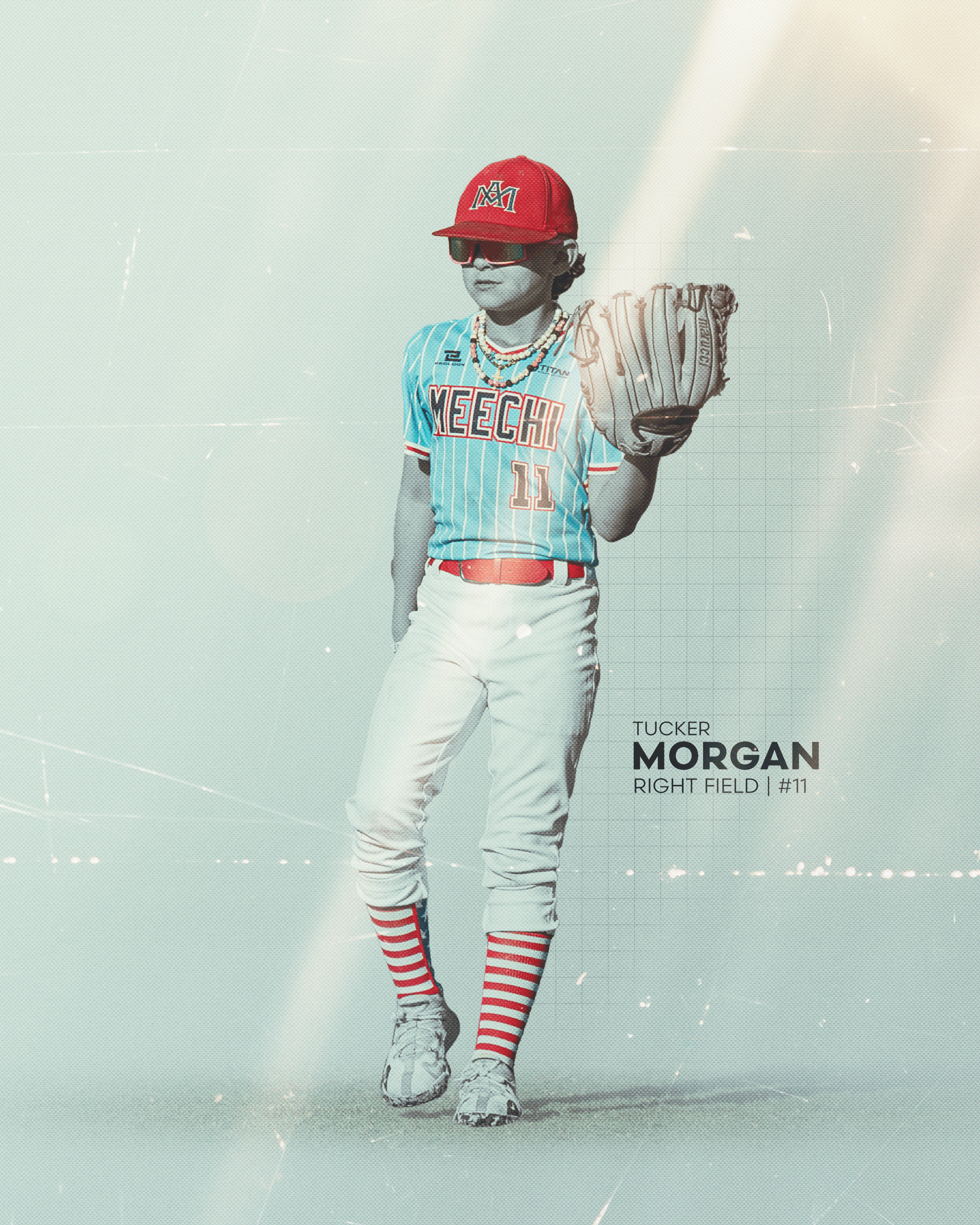 Tucker athlete custom player poster graphic